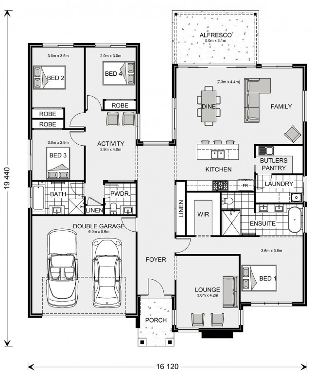 Karalee Park 257 Home Design Floorplan