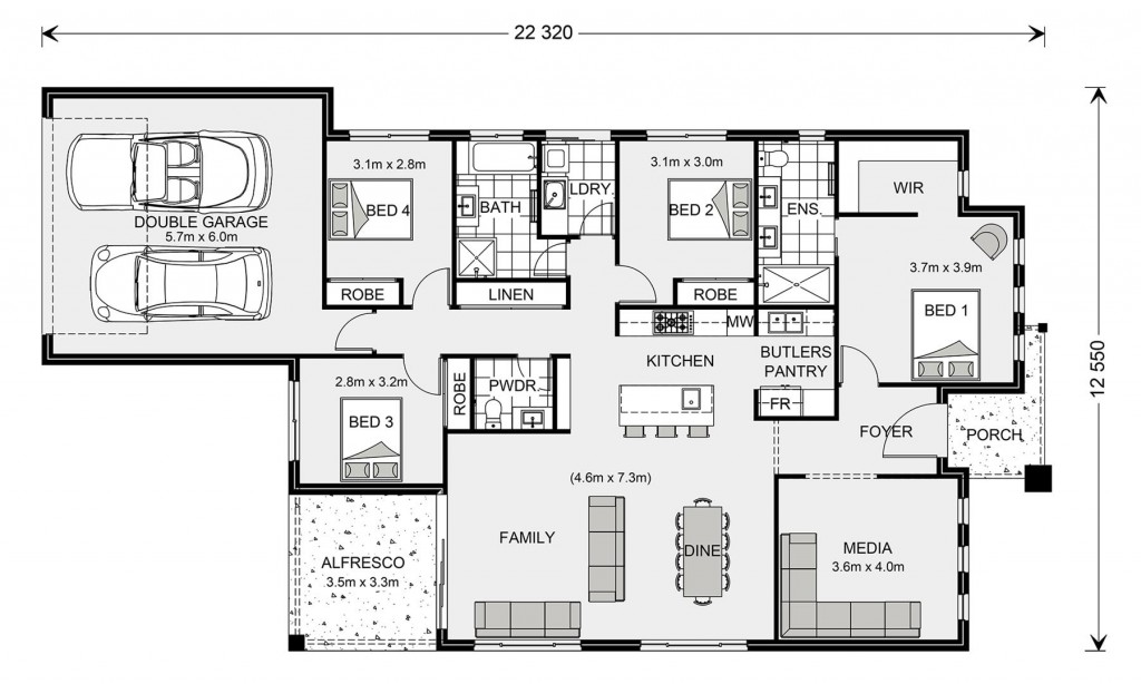 Bedarra 233 Floorplan