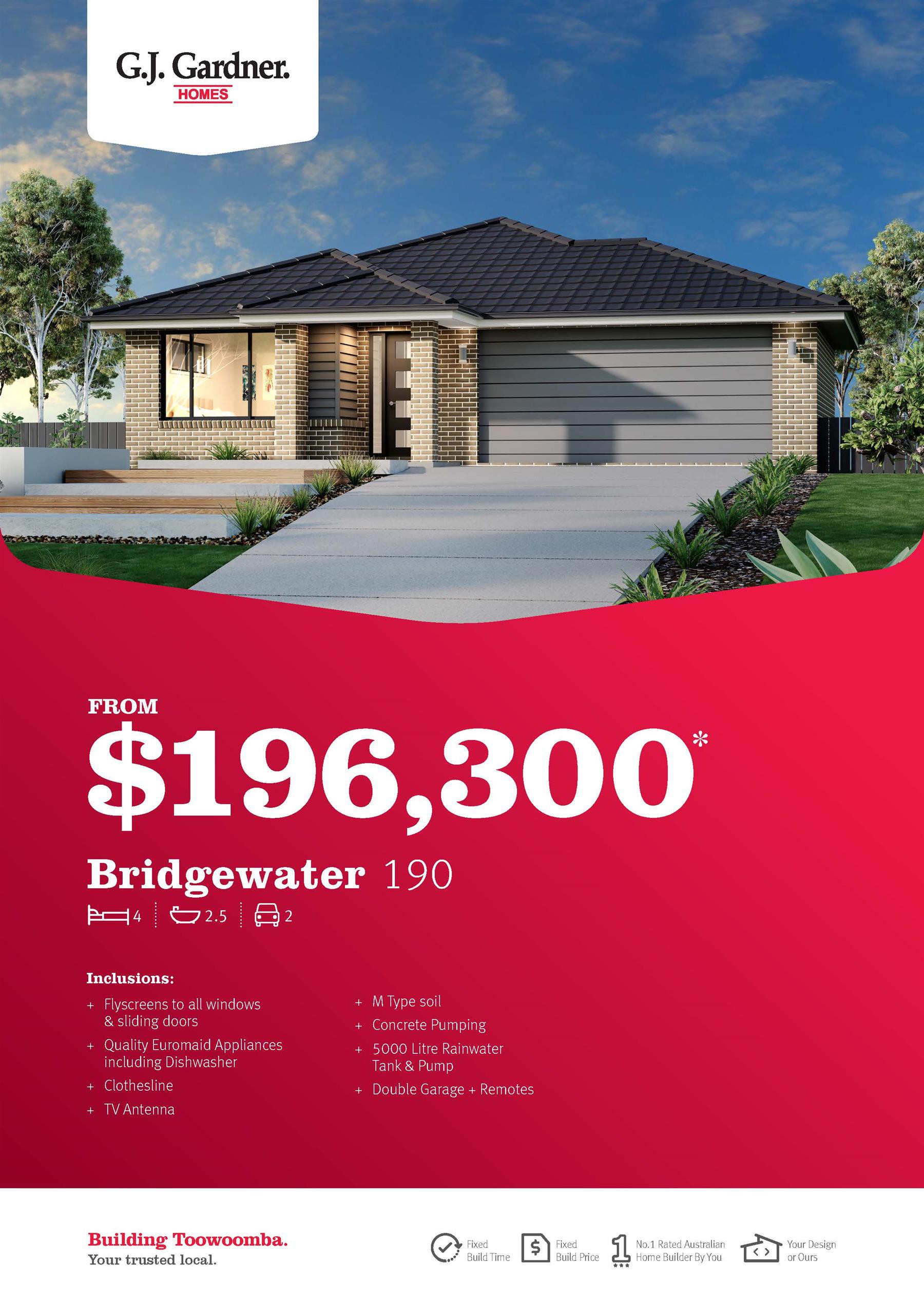 Be in your own home from $196,300