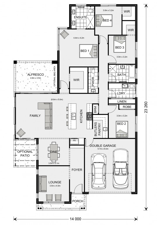Allora 260 (NSW Only) Floorplan