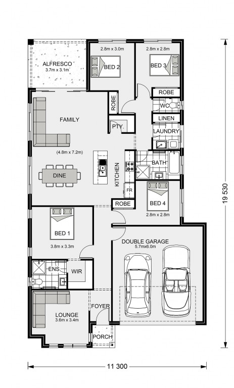 Claremont 195 (NSW Only) Floorplan