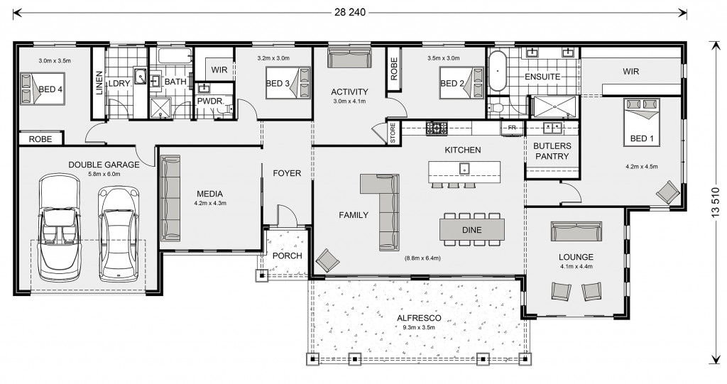 Palm Cove 315 (NSW Only) Floorplan