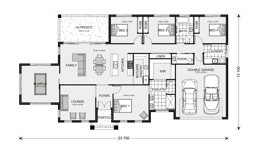 Oakdale 255 (NSW Only) Floorplan