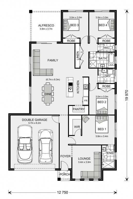 Woodridge 216 (NSW Only) Floorplan