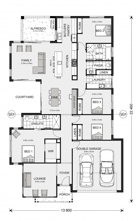 Millbrook 255 (NSW Only) Floorplan