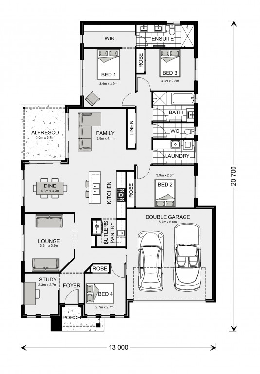 Bedarra 218 (NSW Only) Floorplan