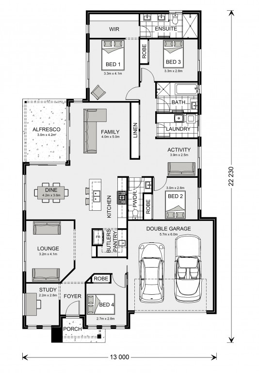Bedarra 235 Floorplan