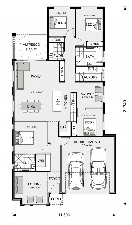 Claremont 210 Floorplan