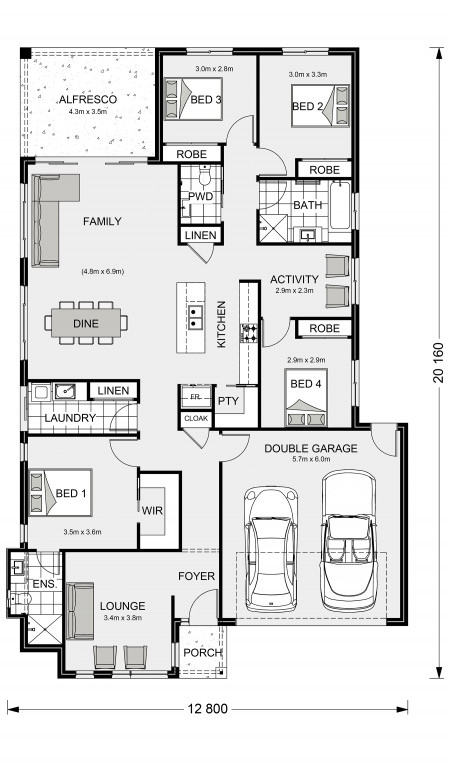 Claremont 221 Floorplan