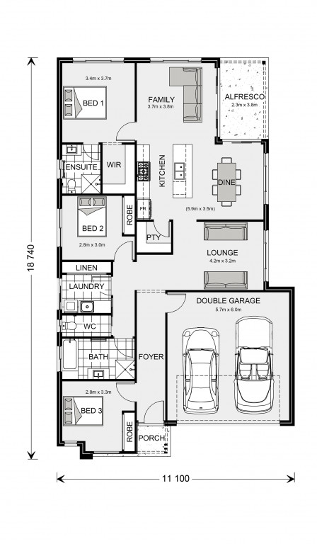 Kimberley 185 Floorplan