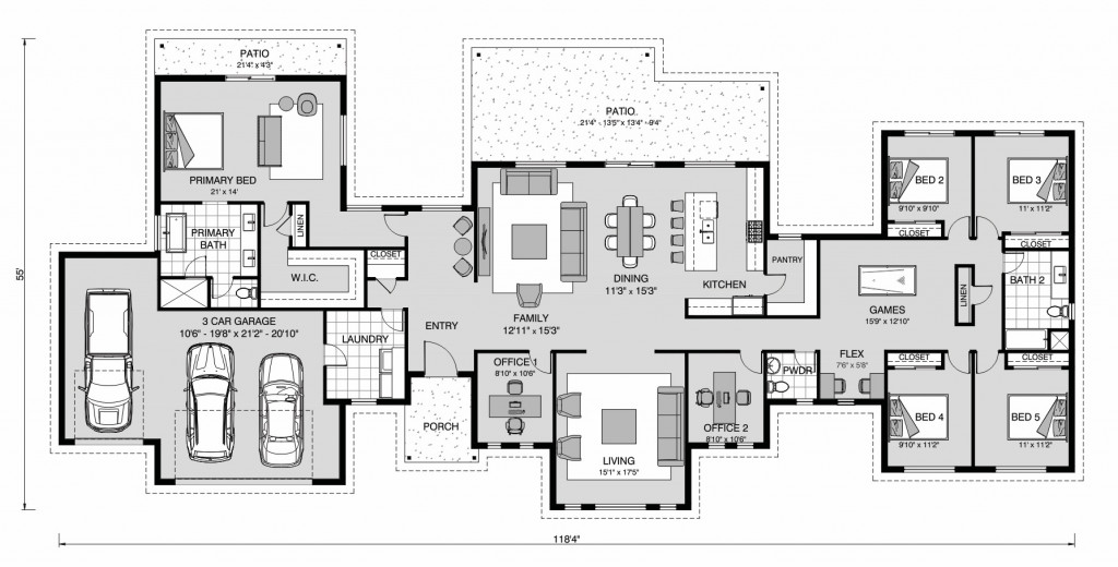 Pinehurst 3400 Floorplan