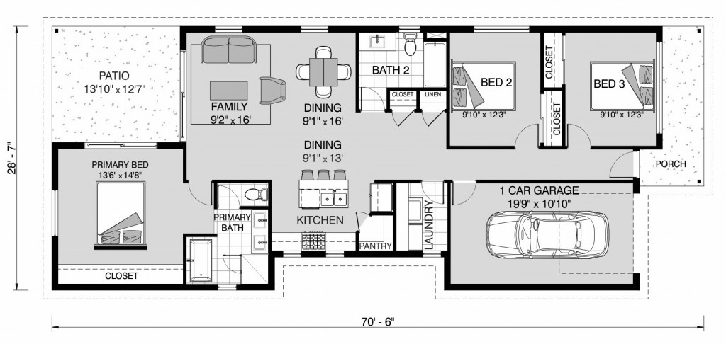 Lincoln 1371 Floorplan