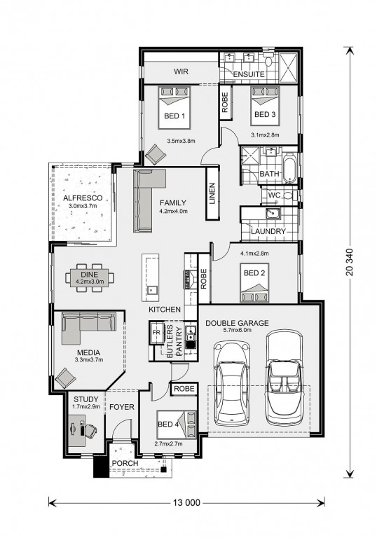 Bedarra 213 Floorplan