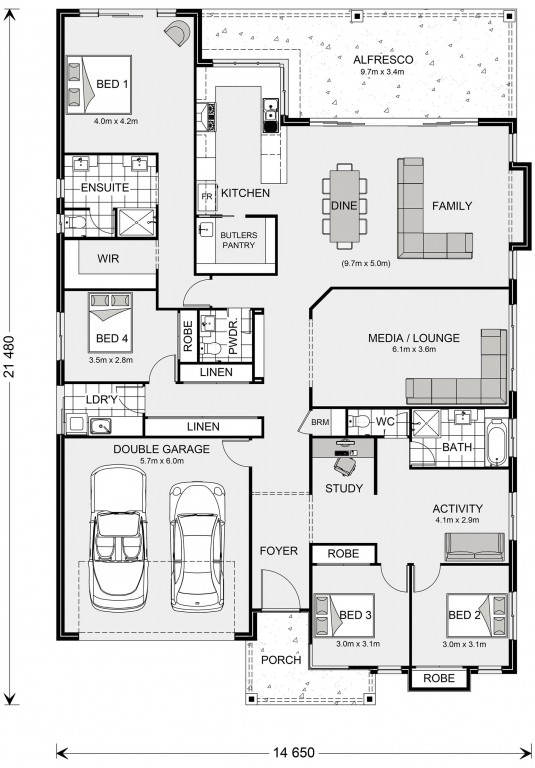 Seacrest 291 (Pre-NCC22) Floorplan