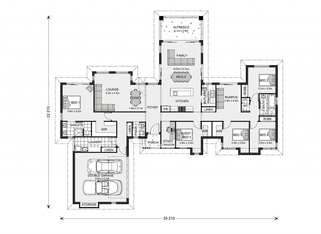 Mansfield 285 Floorplan