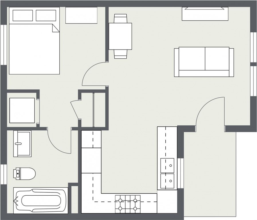 ADU – Cottage Home #1 Floorplan