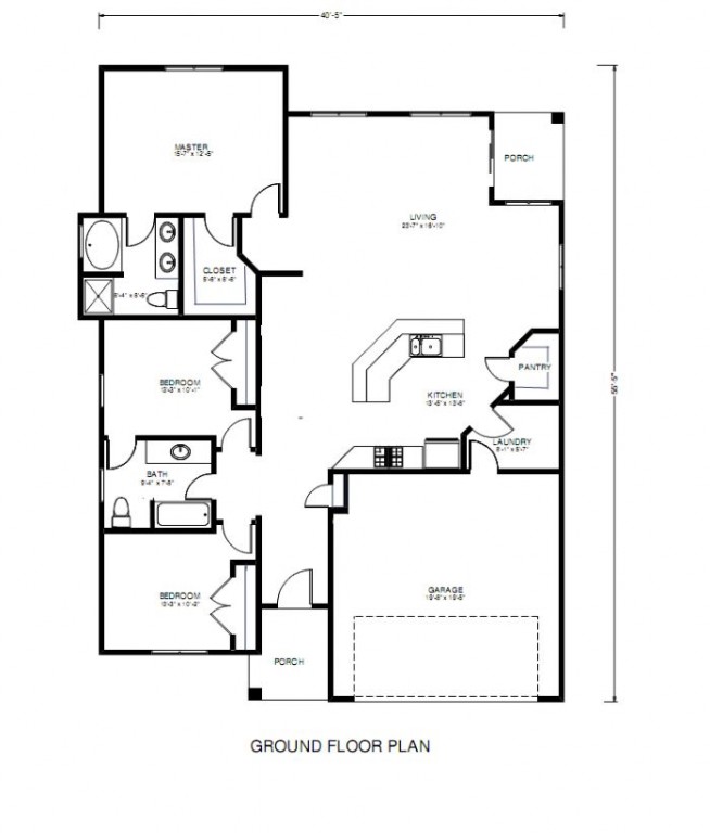Mammoth Lodge 1824 Floorplan